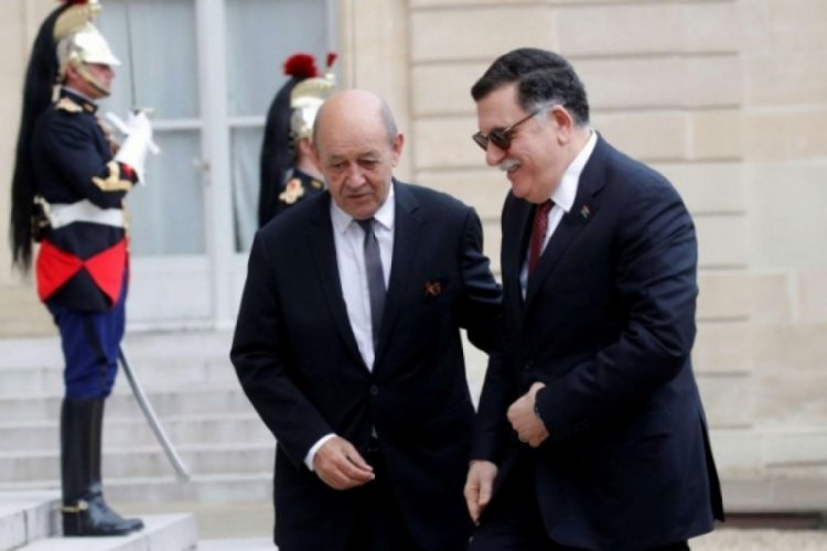 Fransa Dışişleri Bakanı,Libya Başbakanı Serrac'la görüştü