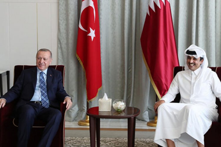 Cumhurbaşkanı Erdoğan, Katar Emiri ile görüştü
