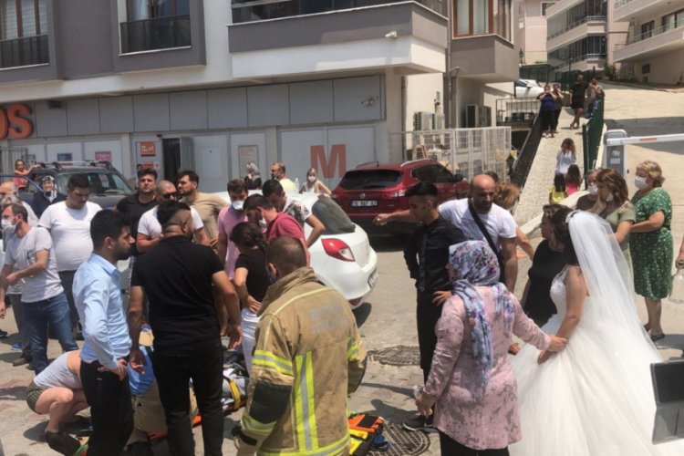 Bursa'da düğün konvoyu kaza yaptı! Damat yaralandı