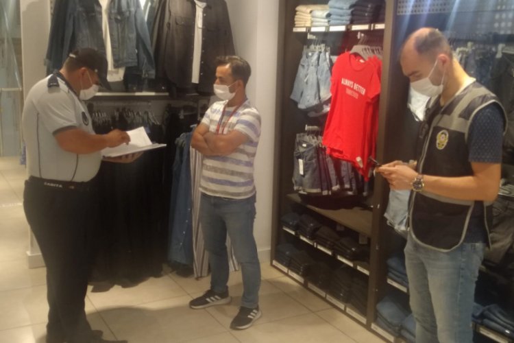 Bursa Karacabey'de virüsle mücadelede denetimler sıklaştırıldı