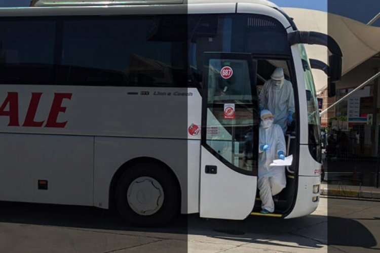 Otobüste koronavirüs paniği! Soluğu hastanede aldılar
