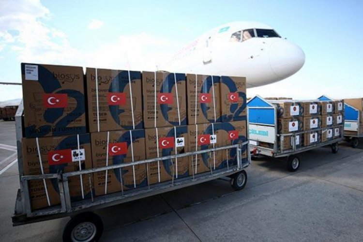 Türkiye'den Kazakistan'a tıbbi malzeme yardımı