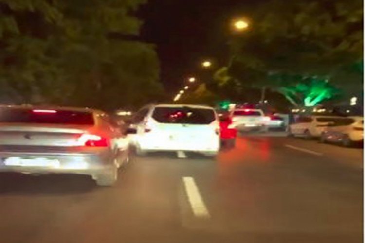 Trafik magandası tehlike saçtı