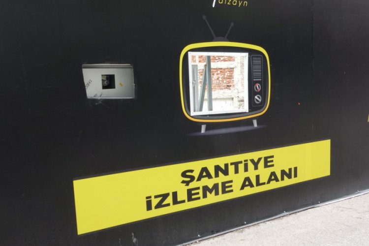 İnşaatı izlemek isteyenler için yaratıcı çözüm