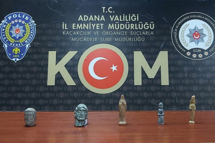 Tarihi eser kaçakçılığı operasyonunda 5 heykelcik ele geçirildi