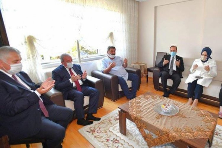 TBMM Başkanı Şentop şehit ailesini ziyaret etti