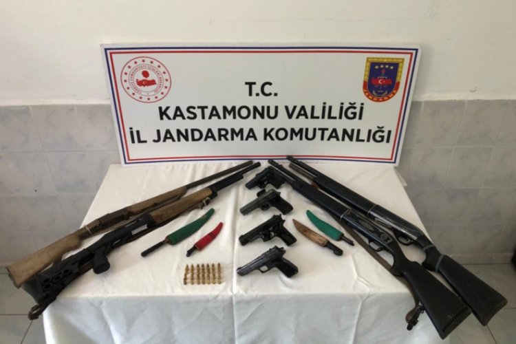 Kastamonu'da kaçak silah operasyonu