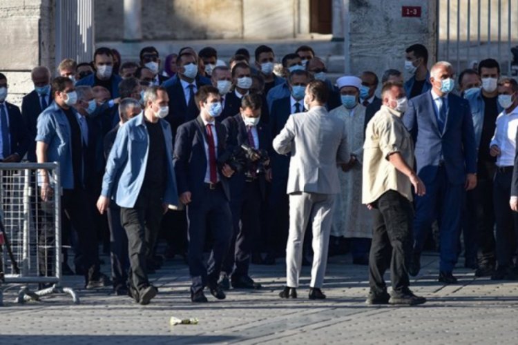 Cumhurbaşkanı Erdoğan'dan Ayasofya Camii'nde inceleme