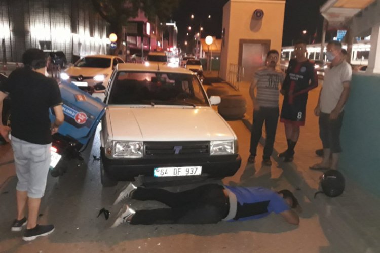 Bursa'da alkollü sürücü motosiklete çarptı: 1 yaralı