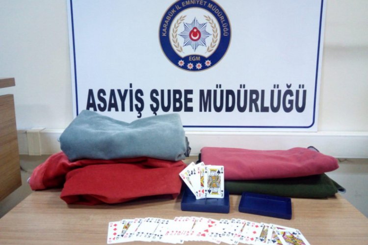 Karabük'te kumarhane baskını