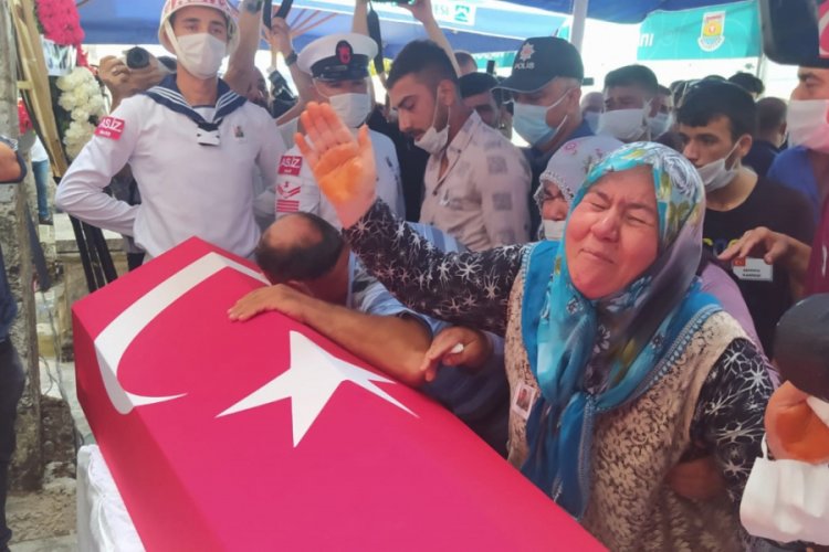 Kaza şehidi Mustafa Dağlı, son yolculuğuna uğurlandı