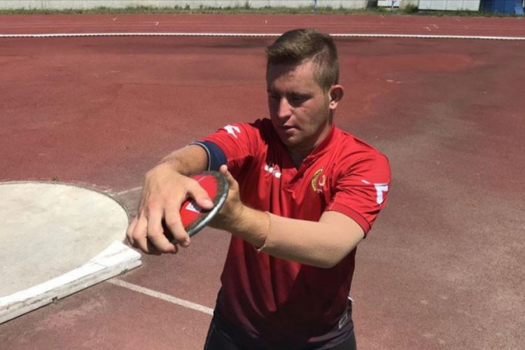 Özel sporcu Ali Topaloğlu rekorunu geliştirmeyi hedefliyor
