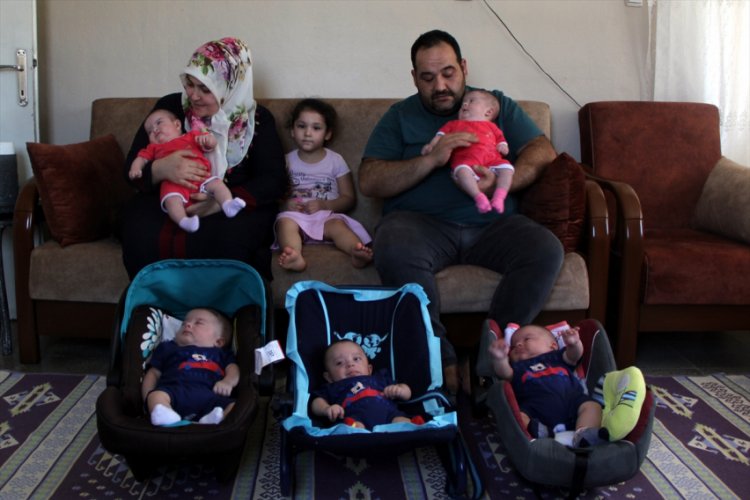 Suudi Arabistan'dan getirilen beşiz sahibi aile çifte bayram yaşayacak