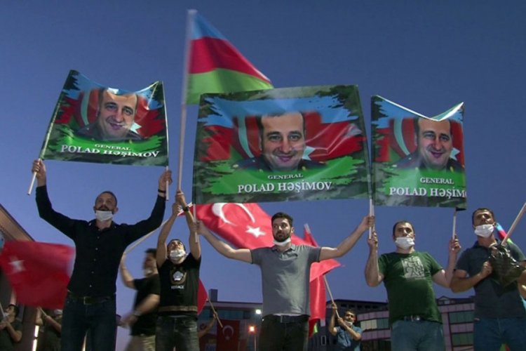 Azerbaycan'a destek mitingi düzenlendi