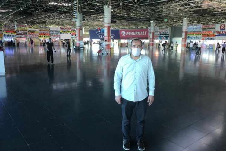 Bursa terminalinde şaşırtan tenhalık