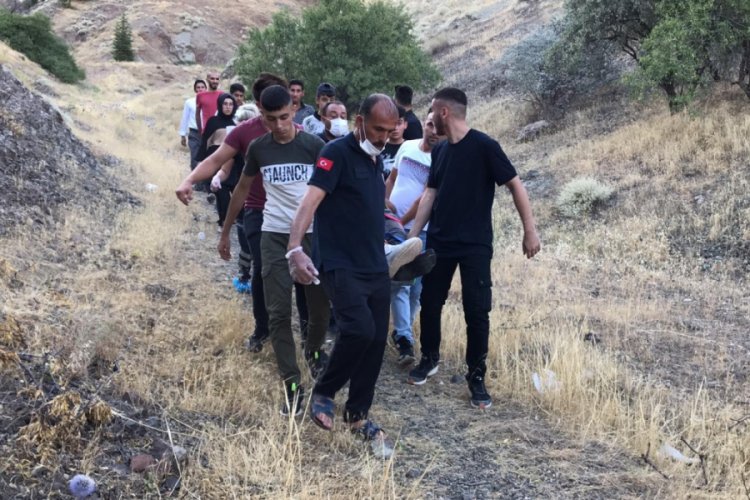 Uçurumdan düşen genç yaralandı