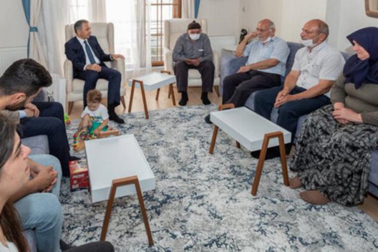 Vali Ali Yerlikaya, şehit polis Gökteke'nin ailesini ziyaret etti