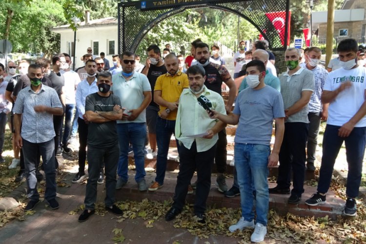 Bursasporlu taraftarlardan TFF'ye tepki!