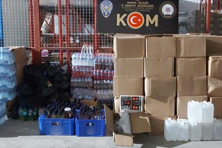 600 bin liralık kaçak içki ele geçirildi