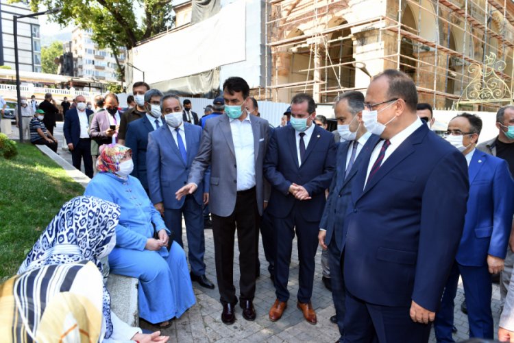 Bursa'da Tarihi Çarşı'da kapsamlı virüs denetimi