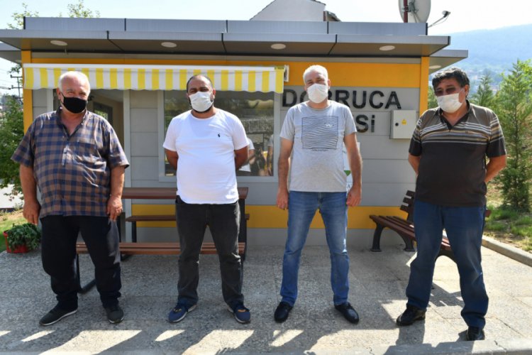 Bursa Dobruca Taksi Durağı yenilendi