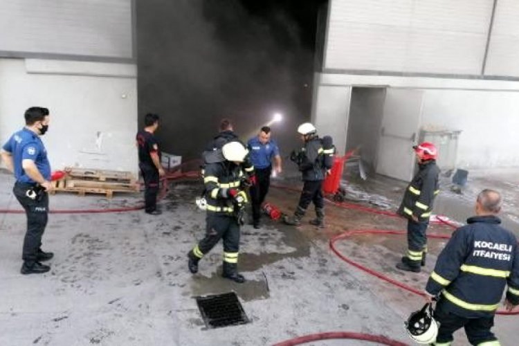 Yağ fabrikasında korkutan yangın