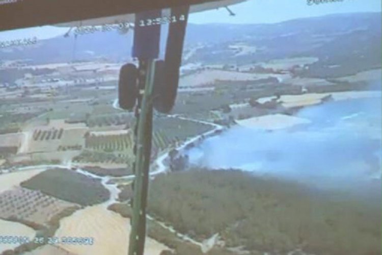 Çanakkale'de tarım arazisinde yangın