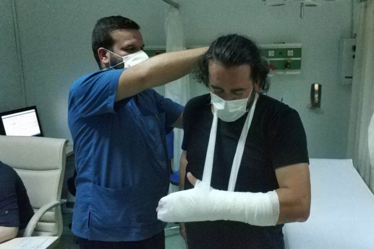 Polis memuru kovalamada düşmesine rağmen şüpheliyi yakaladı