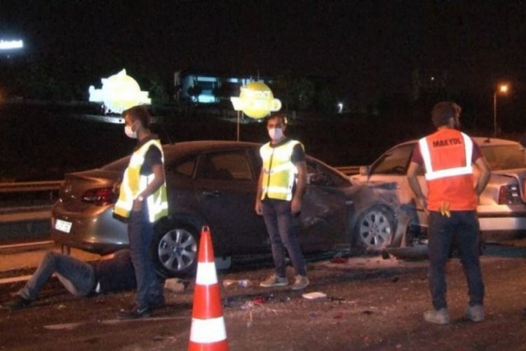TEM Otoyolu'nda zincirleme trafik kazası