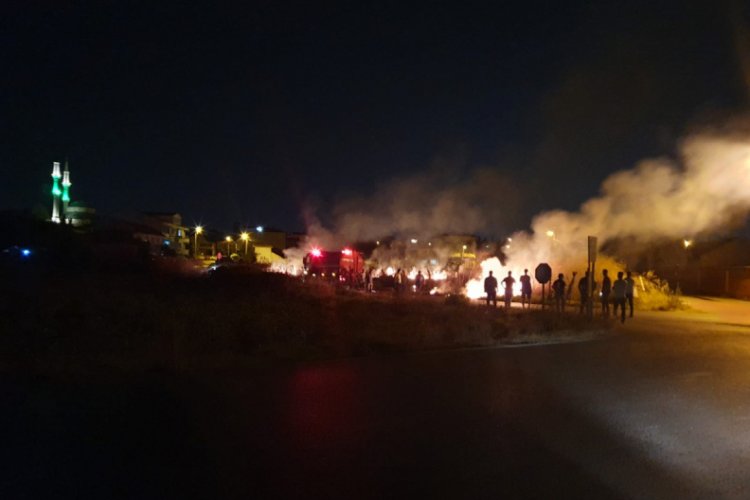 Bursa Doğanköy�de çalı yangını Bursa Haberleri Bölge Haberleri