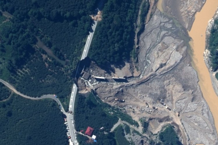 Giresun semalarında askeri uçaklarla hasar tespiti
