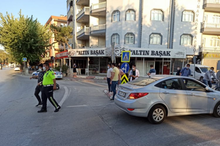 Bursa İnegöl'de kaza ve denetim
