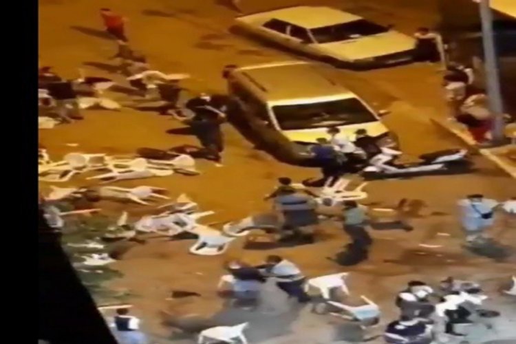 Düğünde kavga çıktı, ortalık savaş alanına döndü