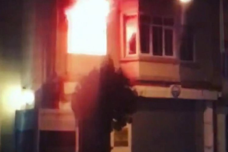 Kırgizistan Konsolosluğu binasında yangın