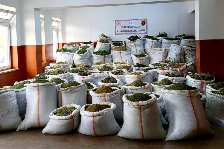 Diyarbakır'da 1418 kilo esrar ele geçti