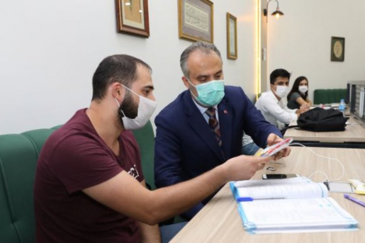 Bursa'da sınava hazırlanan memur adaylarına moral