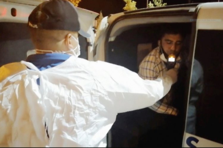 Polisten kaçan alkollü sürücü koronavirüslü çıktı