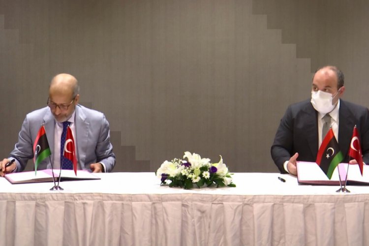Bakan Varank, Libya Merkez Bankası Başkanı Elkaber ile görüştü