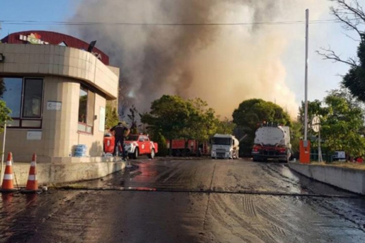 Tekirdağ'da fabrika yangını