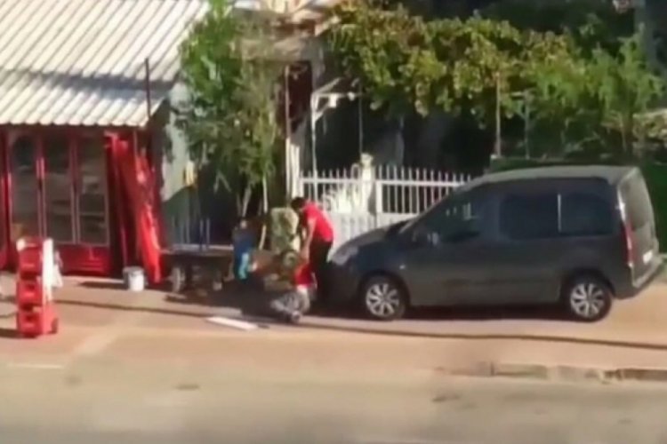 Kadına şiddet cep telefonu kamerasında