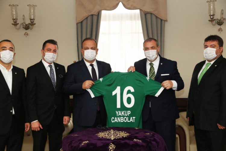 Bursaspor'dan Vali Canbolat'a ziyaret