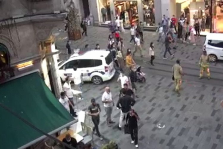 Restoran bacasındaki yangın paniğe neden oldu
