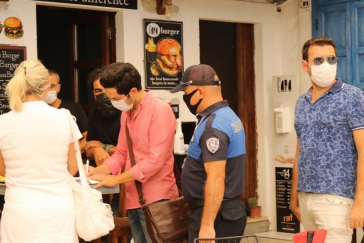 Bodrum'da koronavirüs denetimi yapıldı