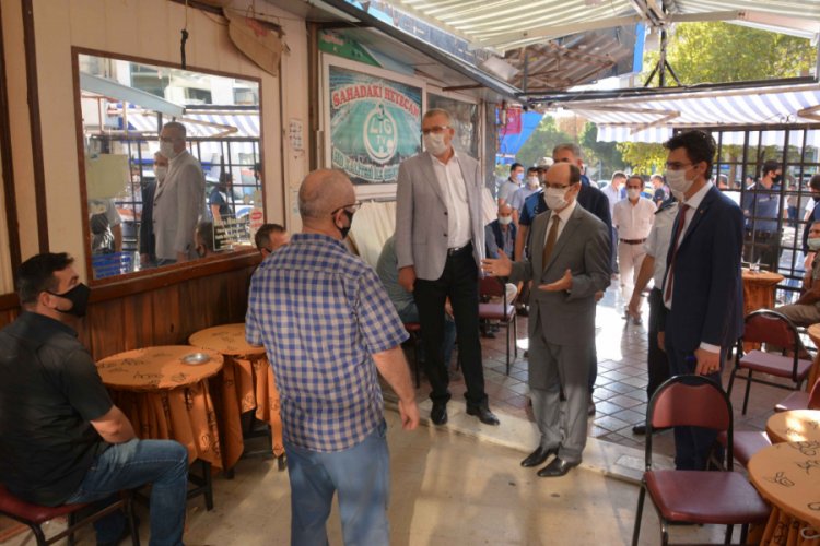 Bursa Karacabey'de Covid-19'a karşı sıkı denetim