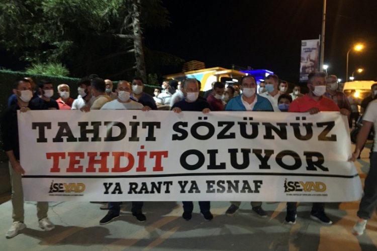 Minibüsçülerinden İmamoğlu'na protesto
