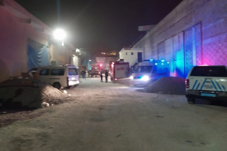 Korku dolu anlar! Demir doğrama atölyesinde oksijen tüpü patladı