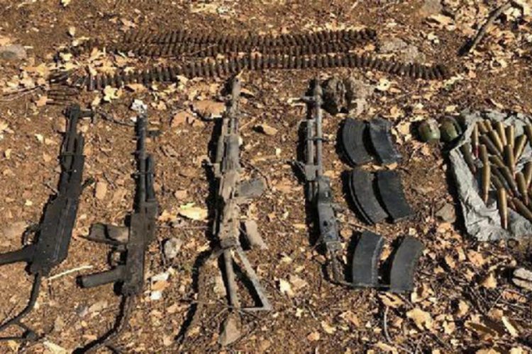 Yüksekova'da PKK'nın silah, mühimmat ve yaşam malzemesi ele geçirildi