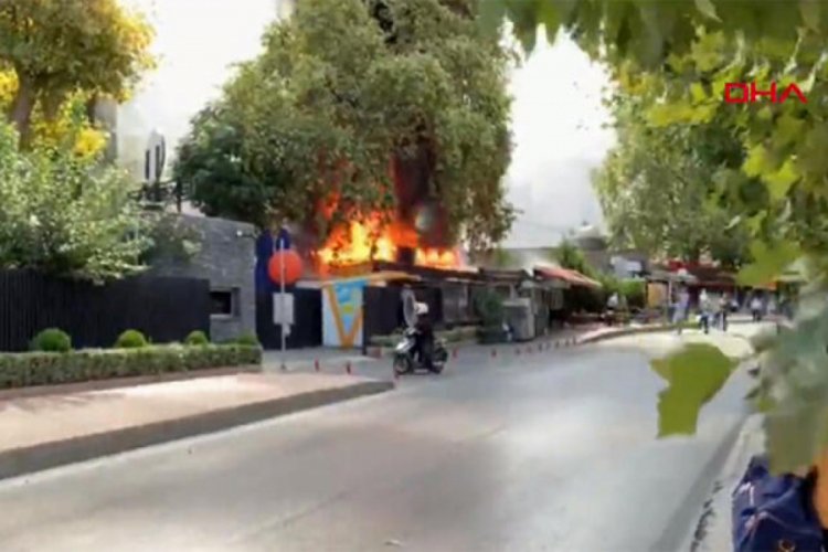 Sütlüce'de korkutan yangın
