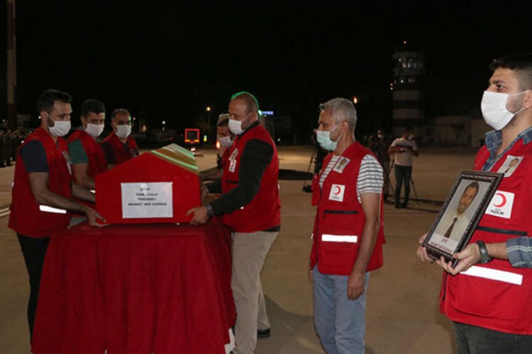 Suriye'de şehit olan Türk Kızılay personelinin cenazesi memleketine uğurlandı