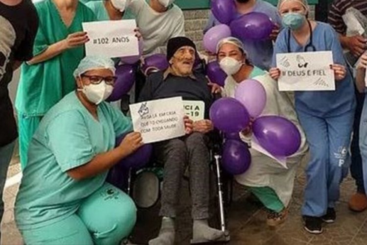 9 aylıkken İspanyol gribini, 102 yaşında corona virüsü yendi